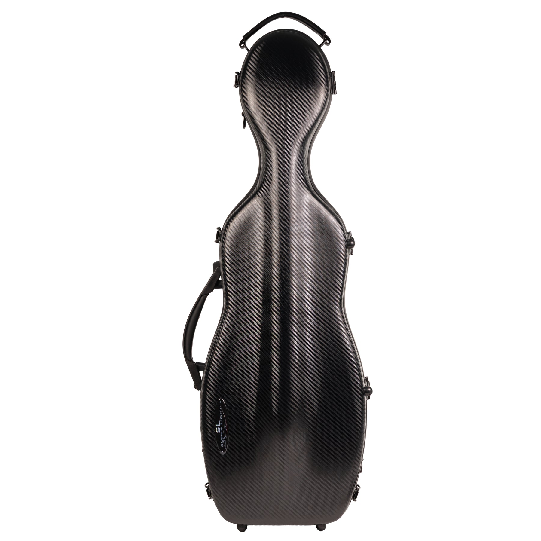 Super Light Compact lightweight Violin Case in Black Weave Front