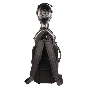 Super Light Compact lightweight Violin Case in Black Weave Back with Pocket and Straps