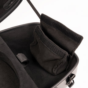 Super Light Compact lightweight Violin Case in Black Weave Interior Accessories Pouch and Shoulder Rest Strap