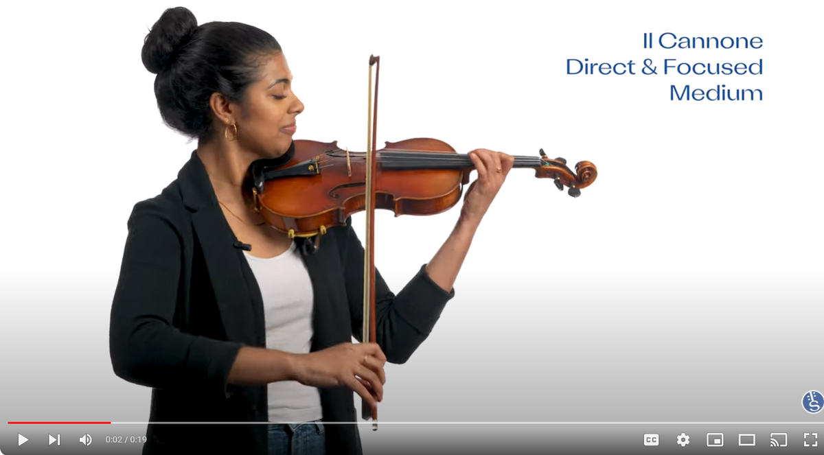 Larsen Il Cannone Violin Strings: Direct & Focused Sound