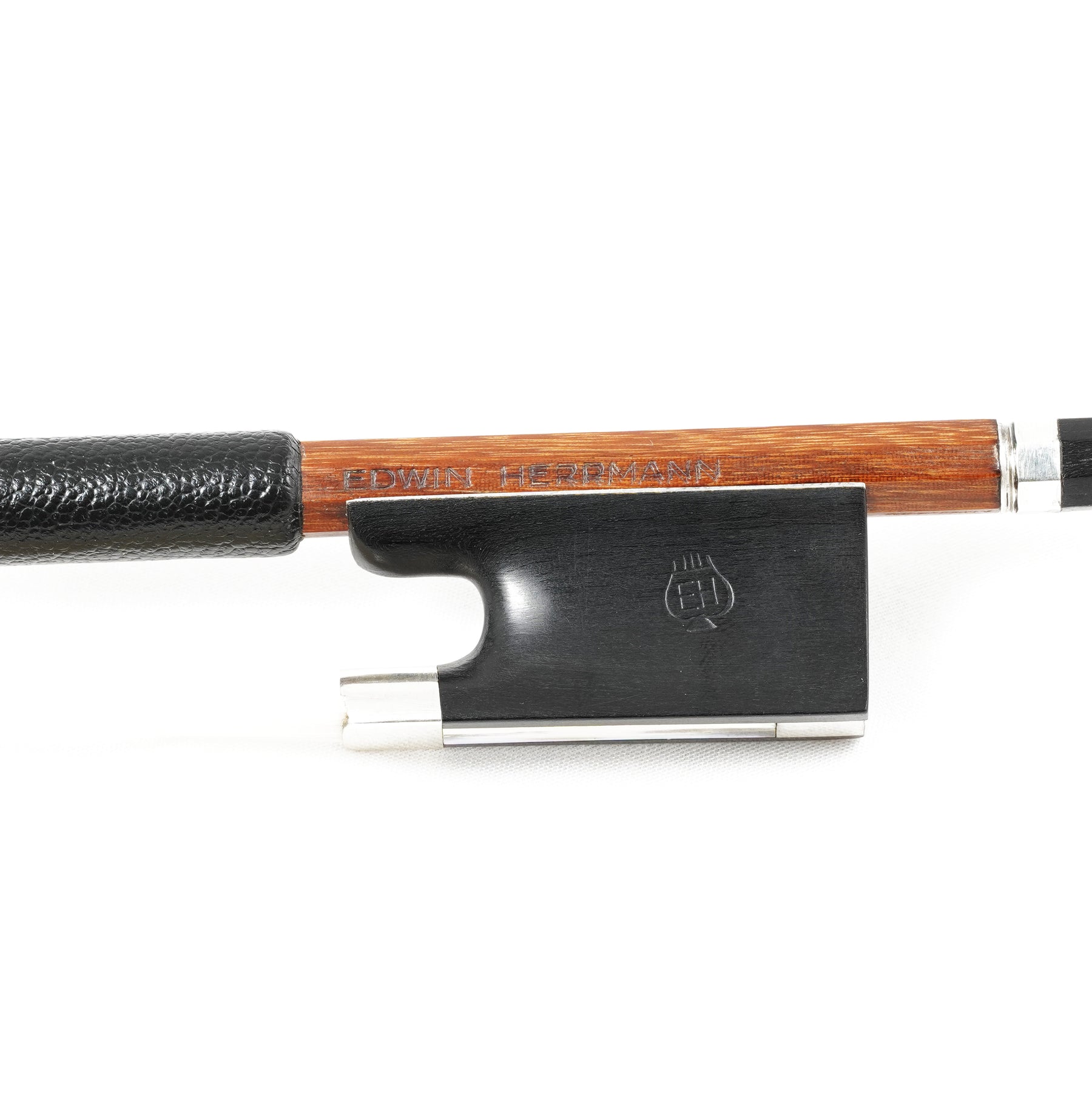 Edwin Herrmann Violin Bow, Germany, Ebony/Silver