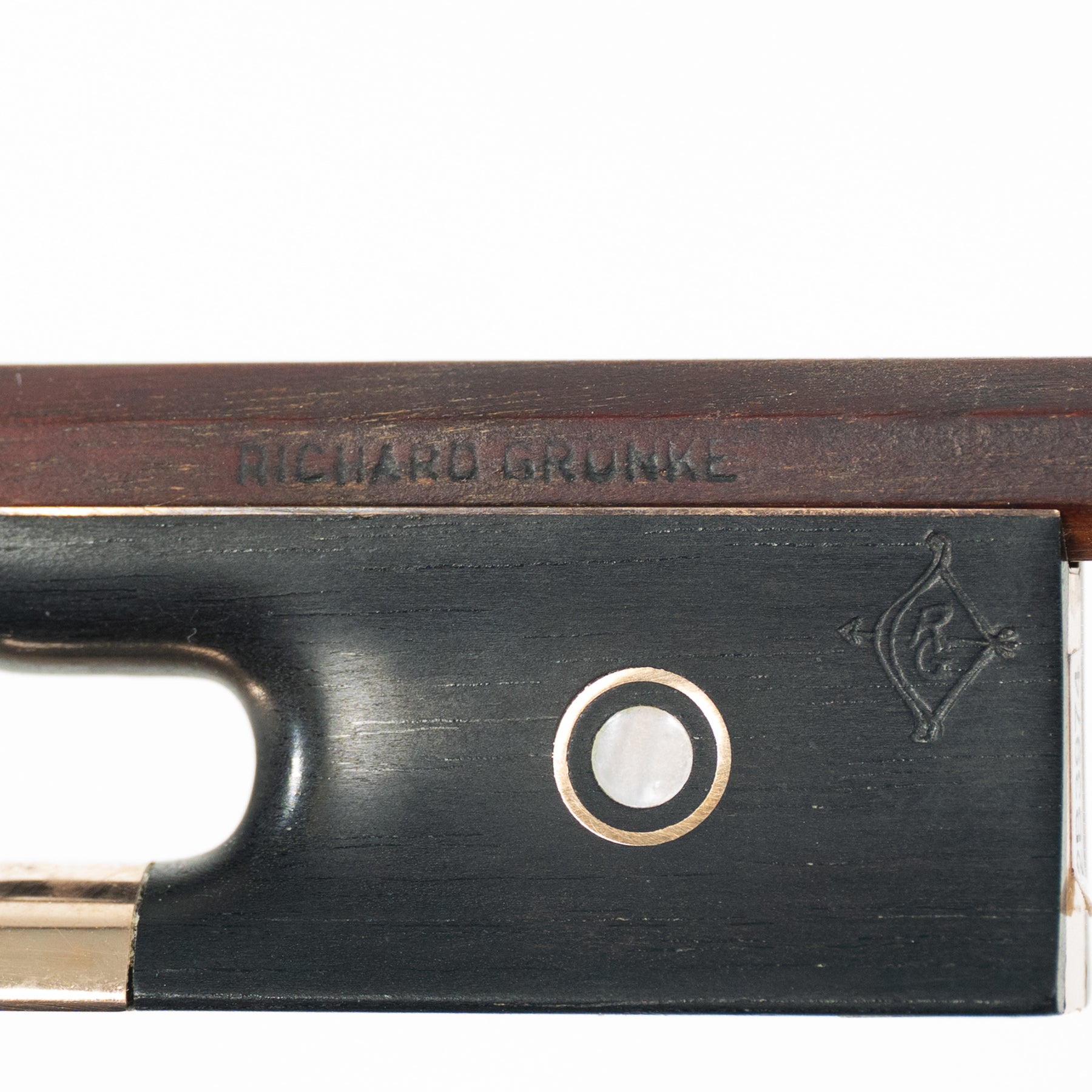 Richard Grünke Violin Bow, Bubenreuth, Ebony/Gold