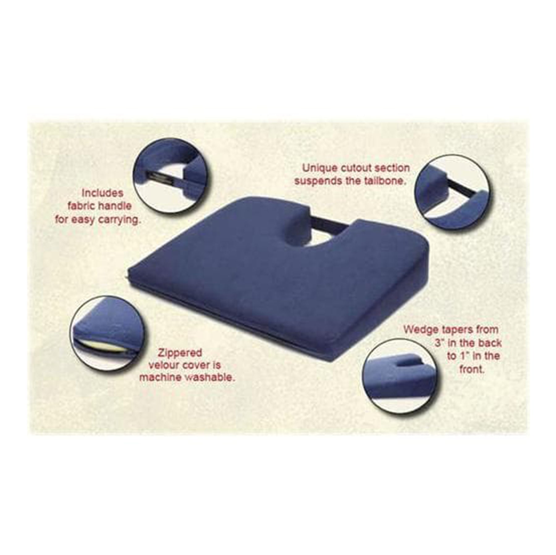 Orginal Tush-Cush Black Velour