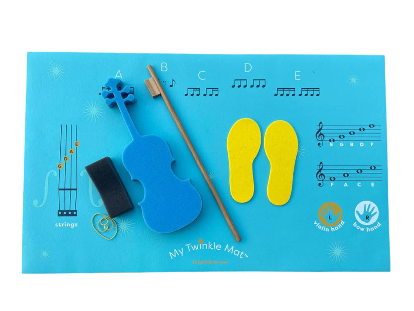 Twinkl'in Foam Violin and Wood Bow 1/10 Size