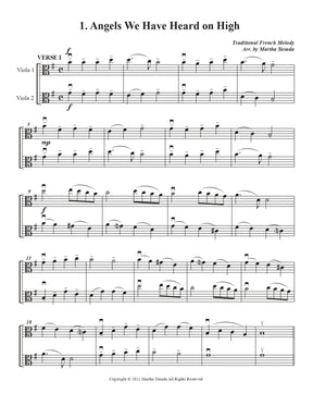 Yasuda, Martha - Christmas Melodies For Viola: Duets Cubed (Advanced) - Digital Download