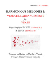Yasuda, Martha - Harmonious Melodies, Versatile Arrangements for Two or Three Violins, Volume I - Digital Download