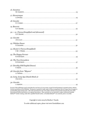 Yasuda, Martha - Harmonious Melodies, Versatile Arrangements for Two Violins and Cello, Volume I - Digital Download