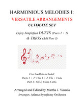 Yasuda, Martha - Harmonious Melodies, Versatile Arrangements for Violin, Viola, and Cello, Ultimate Edition, Volume I - Digital Download