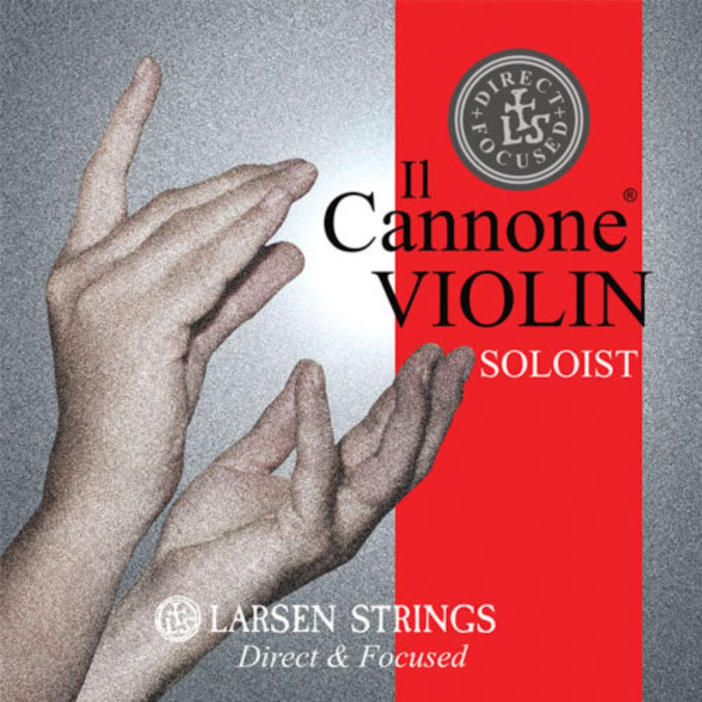 Larsen Il Cannone Violin String Direct and Focused Set - 4/4 Size - Soloist Gauge Bonus E