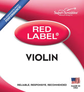 Super-Sensitive Red Label Violin String Set - 4/4 Size - Medium Gauge
