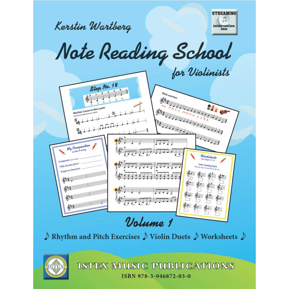 Note Reading School for Violinists, Volume 1 by Kerstin Wartberg from Istex Music Publications