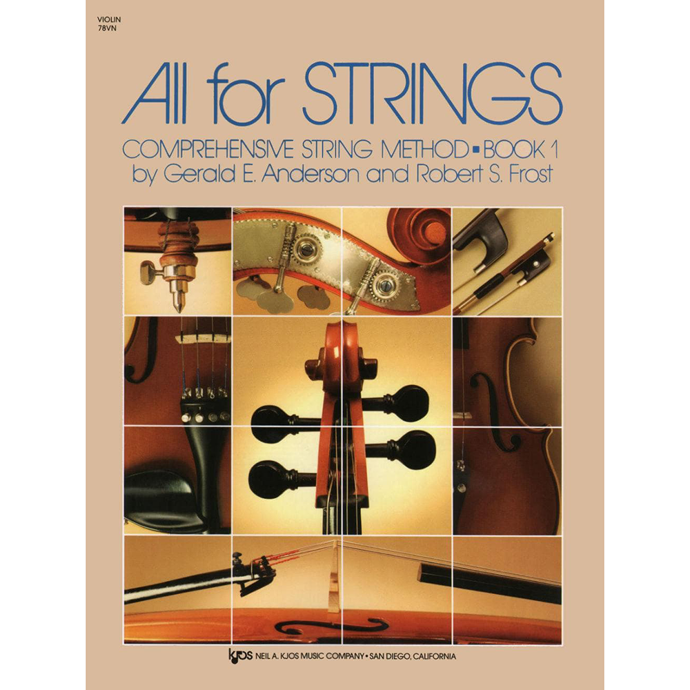 All For Strings Comprehensive String Method - Book 1 for Violin by Gerald E Anderson and Robert S Frost