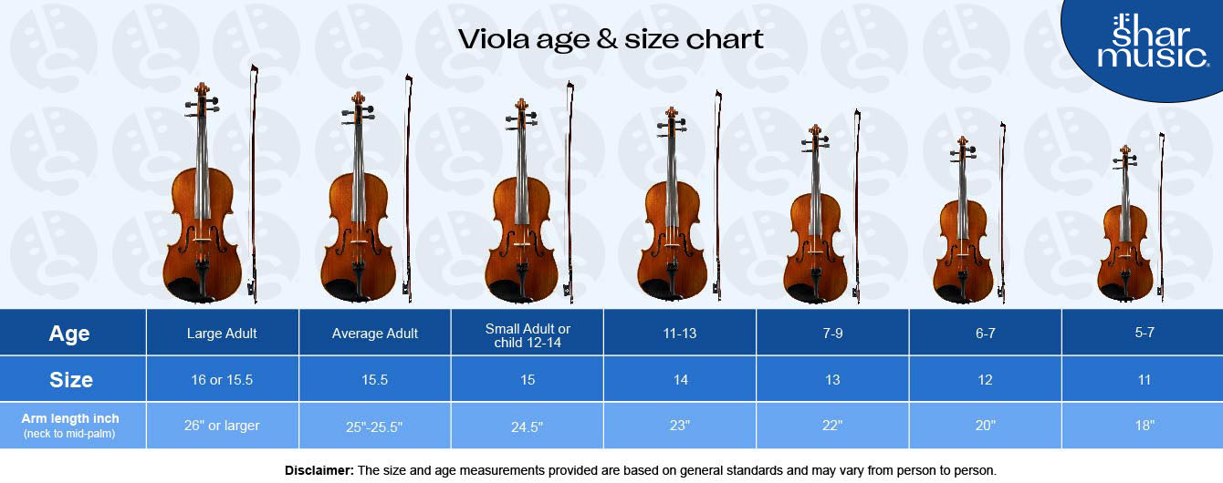 viola age and size chart