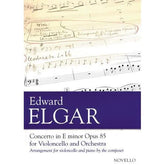 Elgar, Edward - Concerto in e minor, Op 85 - Cello and Piano - Novello Edition