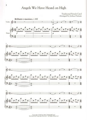 Favorite Christmas Carols - Violin and Piano - Book/Online Audio - Hal Leonard Edition