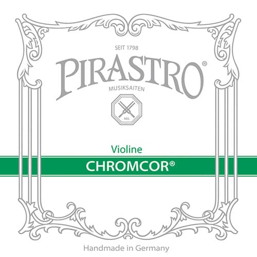 Pirastro Chromcor Violin String Set - Medium Gauge - Ball End E
