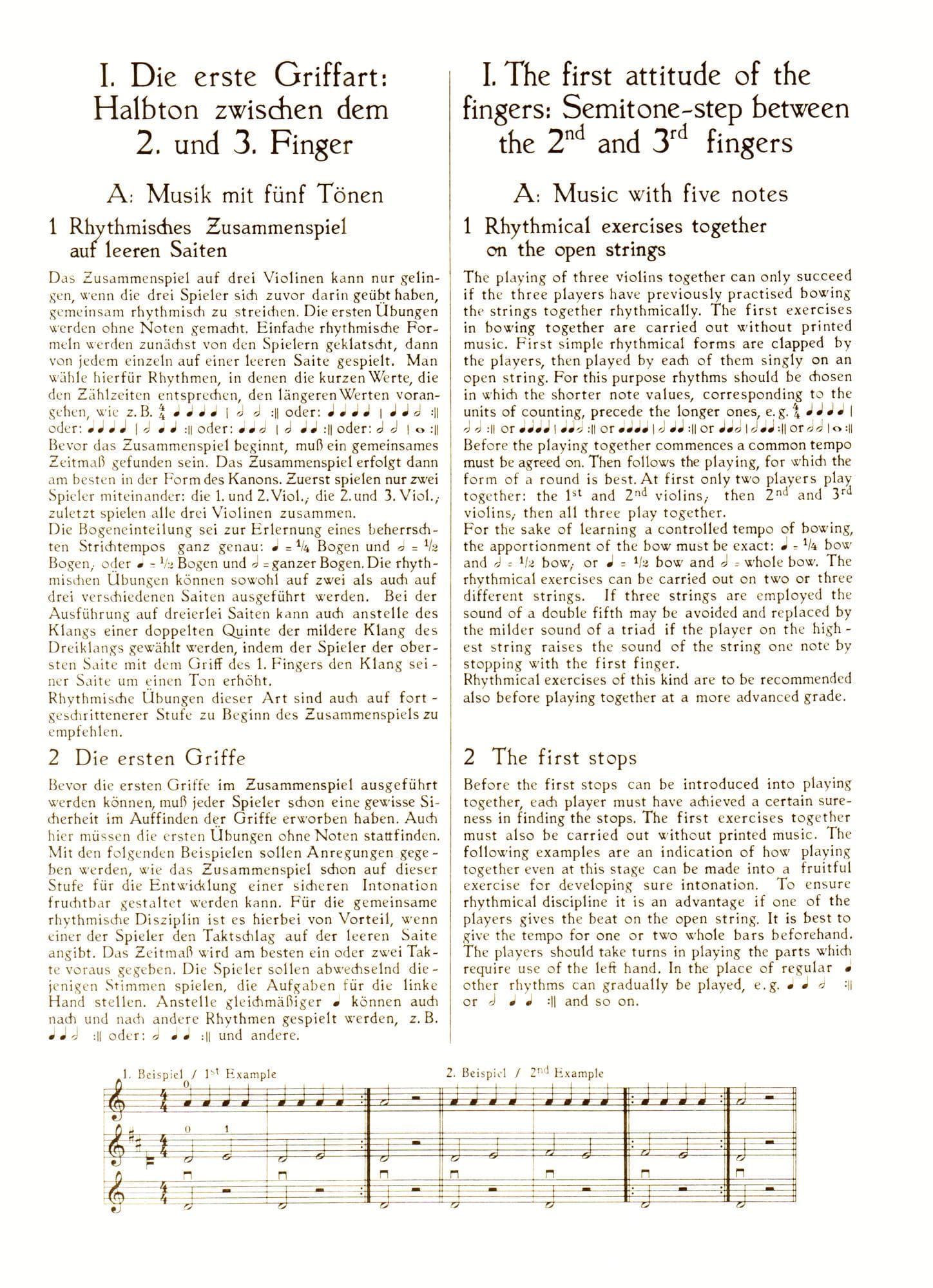 Doflein, Erich and Elma - The Doflein Method: Progressive Pieces for 3 Violins, Volume 1 - Performance Score - Schott Edition