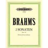 Brahms, Johannes - Sonatas Nos 1 and 2 Op 120 for Viola and Piano - Arranged by Hermann - Peters Edition