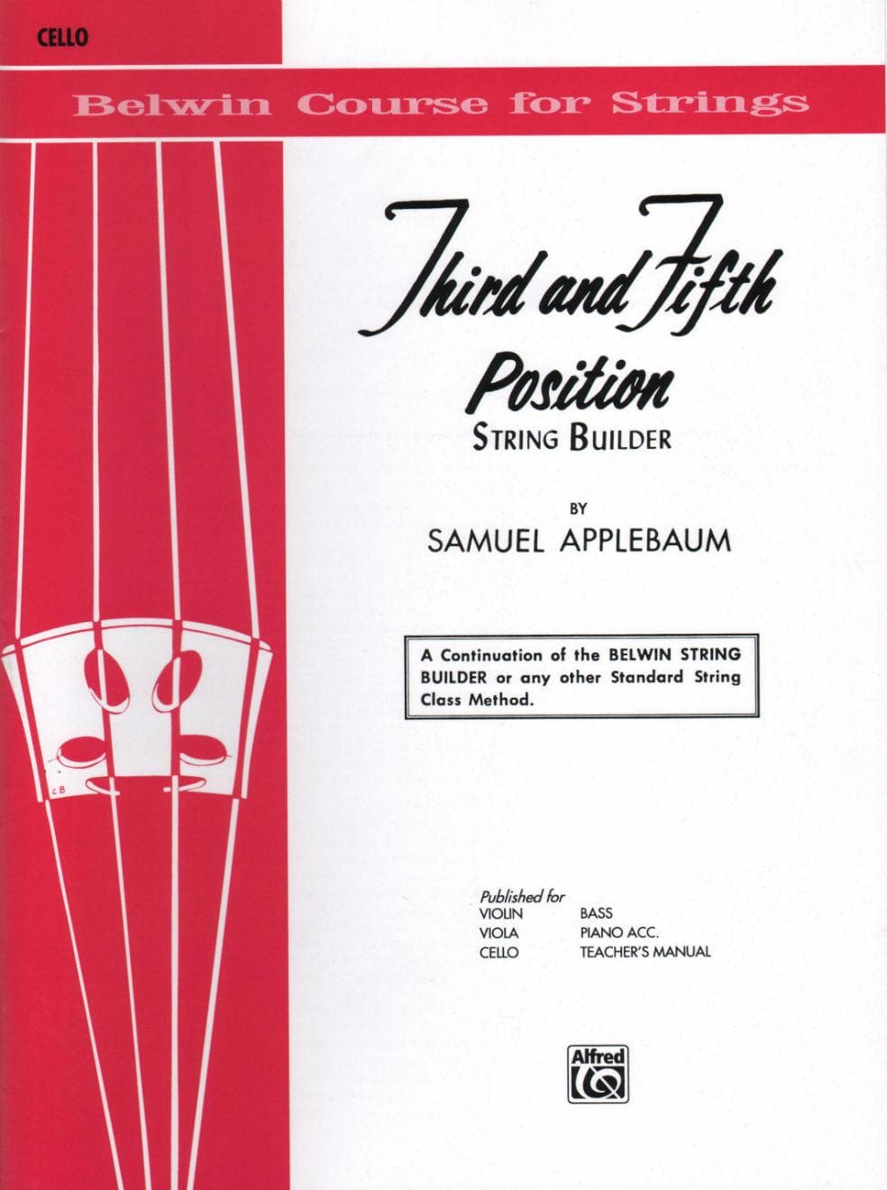 Applebaum, Samuel 3rd and 5th Position String Builder for Cello Bel