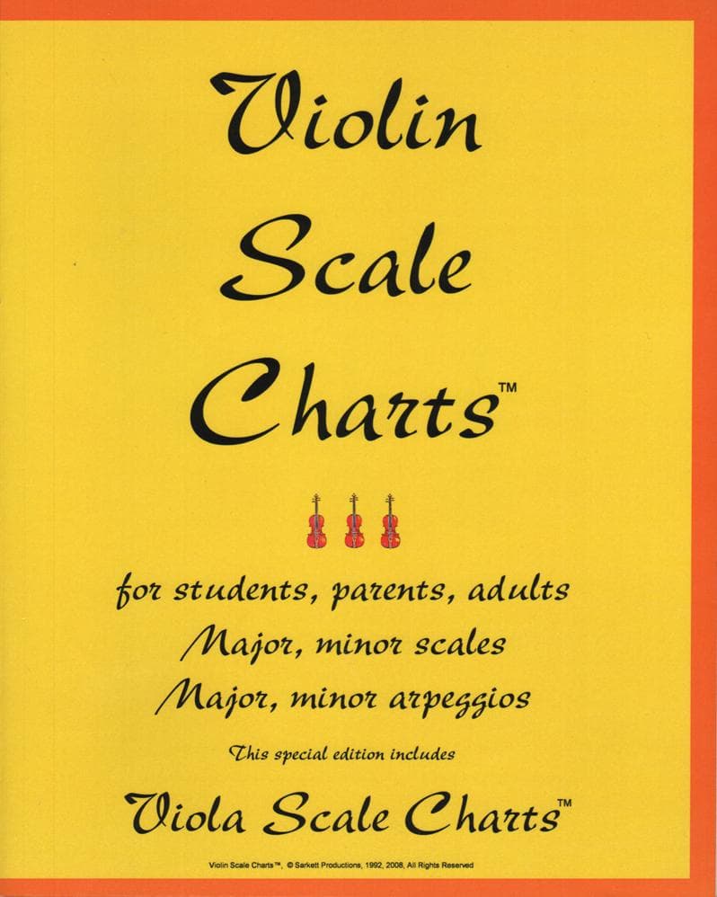 Sarkett Violin Scale Charts 1st through 4th Positions