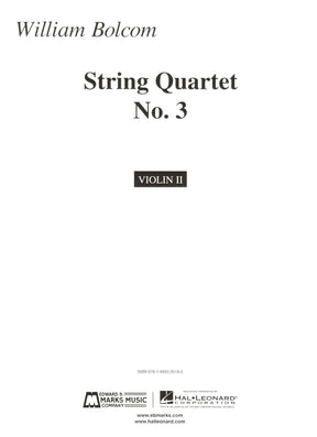 Bolcom, William - String Quartet No. 3 - Score and Parts - Edward B. Marks Music Company