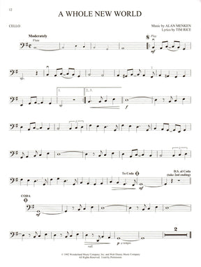 Disney's Aladdin - Instrumental Play-Along - for Cello with Online Audio - Hal Leonard