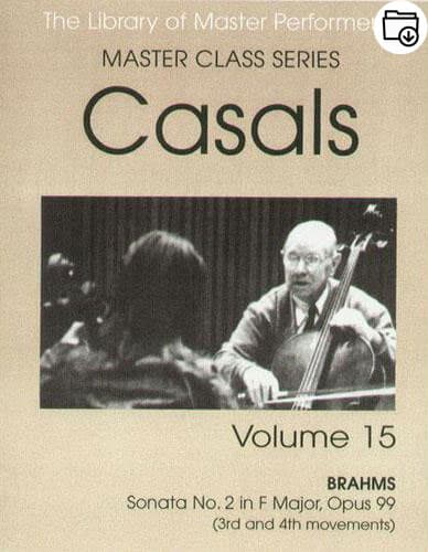 Pablo Casals Master Class Series Volume 15