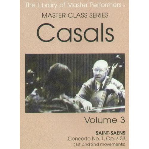 Pablo Casals Master Class Series Volume 3 DVD