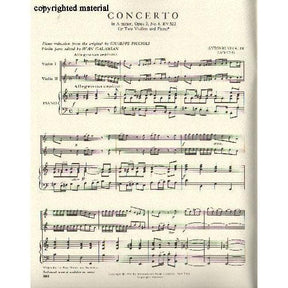 Vivaldi, Antonio - Concerto in a minor Op 3 No 8 RV 522 For Two Violins and Piano Edited by Ivan Galamian Published by International Music Company