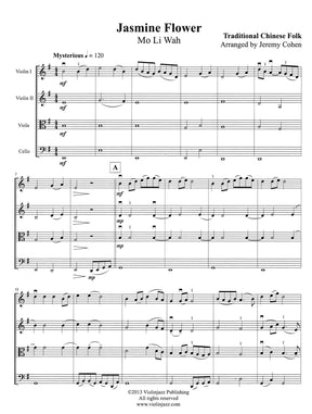 Cohen, Jeremy - Jasmine Flower - World Chamber Series - for String Quartet - Violinjazz Editions