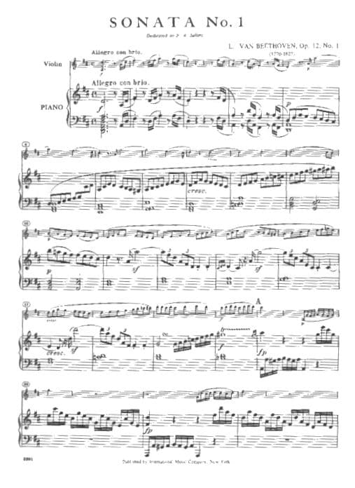 Beethoven, Ludwig - 10 Sonatas (Complete) - Violin and Piano - edited by David Oistrakh - International Edition