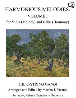 Yasuda, Martha - Harmonious Melodies for Viola (Melody) and Cello (Harmony) - Digital Download