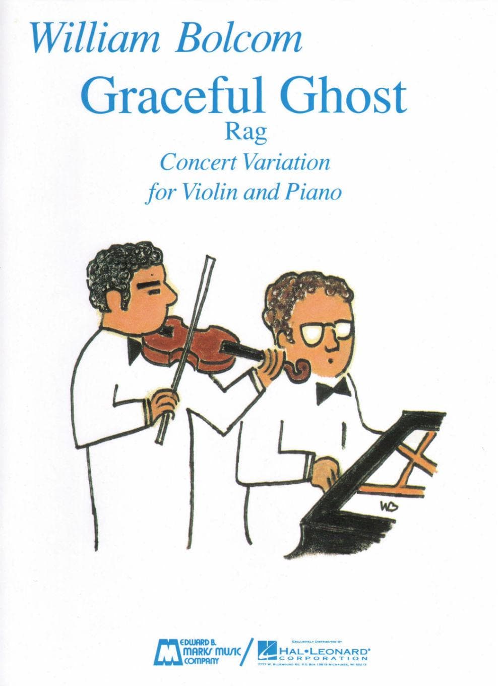 Bolcom, William - Graceful Ghost Rag Concert Variation for Violin and Piano - published by Edward B Marks Music