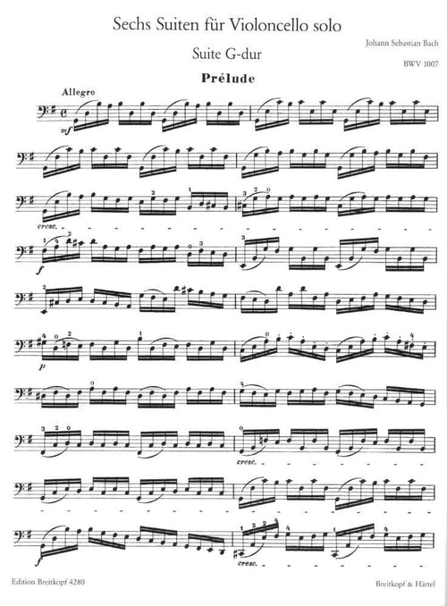 Bach Cello Suites Sheet Music Breit & Klengel