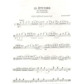 Matz, Rudolf - 25 Etudes (Lower Positions) - Cello solo - Dominis Music Edition