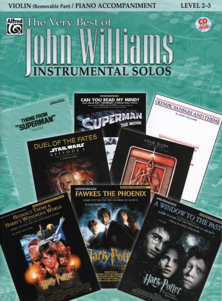 The Very Best of John Williams  For Violin and Piano, with Accompaniment CD Published by Alfred Music Publishing