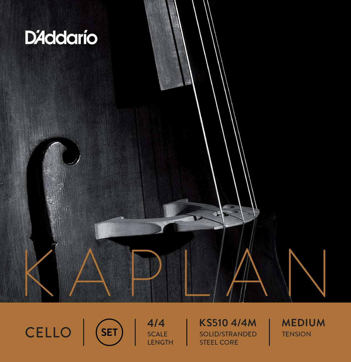 Kaplan Cello String Set 4/4 Size Medium