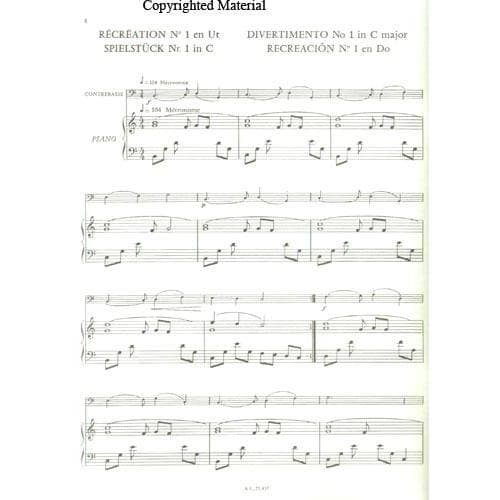 Rabbath - A New Technique Contrabass Book and CD Volume 1 Published by Alphonse Leduc