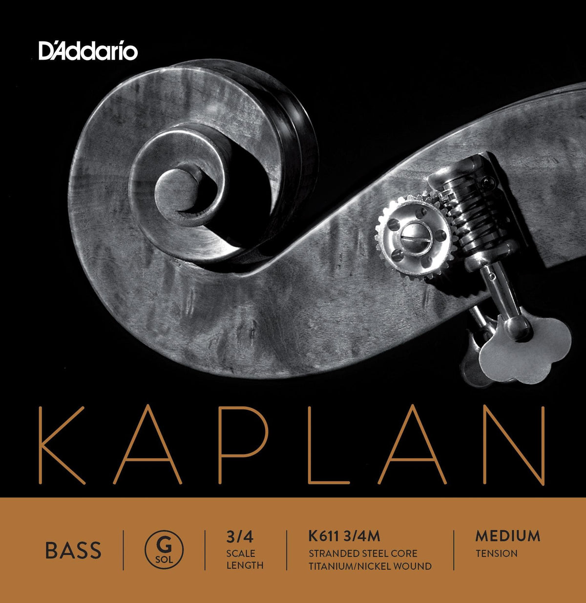 Kaplan Bass G String - Medium Gauge - 3/4 size