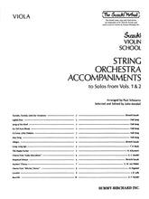 String Orchestra Accompaniments to Solos from Suzuki Violin School, Volumes 1 and 2 - Viola
