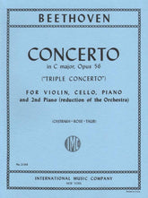 Beethoven, Ludwig - Triple Concerto in C Major for Violin, Cello, Piano and Orchestra, Op 56 - Arranged by Oistrakh-Rose - International Edition