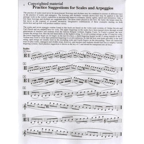 Barber, Barbara - Scales for Advanced Violists - Viola solo - Preludio Music, Inc