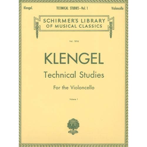 Klengel, Julius - Technical Studies for Violoncello, Volume 1 - Cello solo - G Schirmer Edition