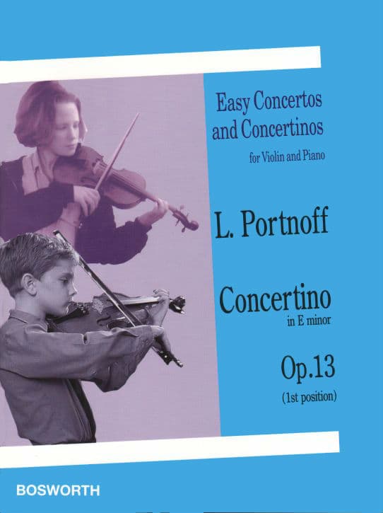 Portnoff, Leo - Concertino in E Minor for Violin and Piano, Op 13 - Bosworth