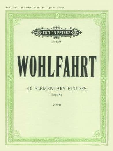 Franz Wohlfahrt - 40 Elementary Etudes for Violin, Op 54 - Violin - H Sitt - Peters