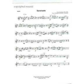 Schubert, Franz - Serenade (Standchen), D 889 For Violin and Piano Edited by Dishinger Published by Medici Music Press