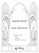 Borowski, Felix - Adoration for Violin and Piano - Theodore Presser Publication
