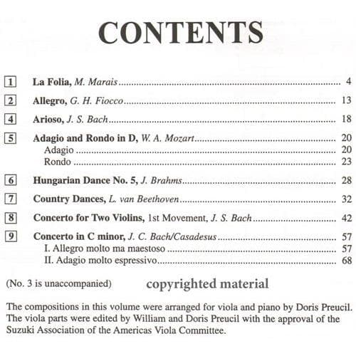 Suzuki Viola School Piano Accompaniment, Volume 6