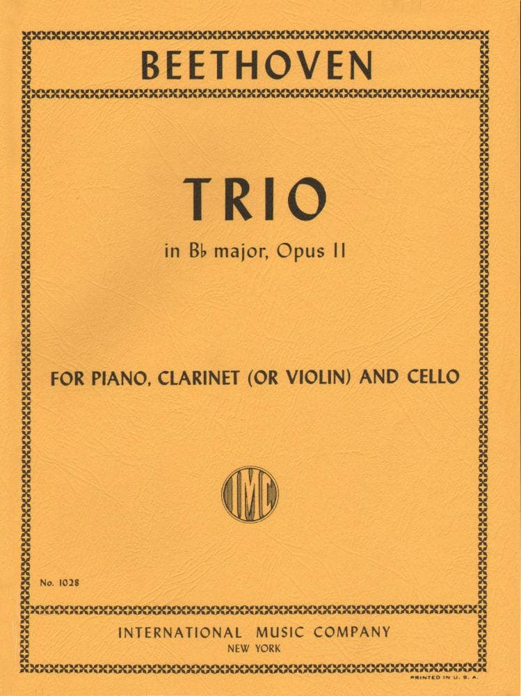 Beethoven, Ludwig - Trio No 4 in B-flat Major Op 11 for Violin, Cello and Piano - Arranged by Philipp - International Edition