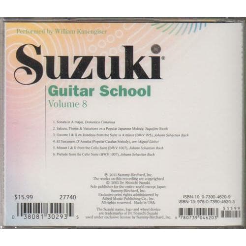 Suzuki Guitar School CD, Volume 8, Performed by Kanengiser